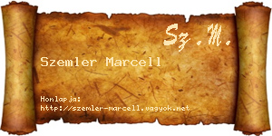 Szemler Marcell névjegykártya